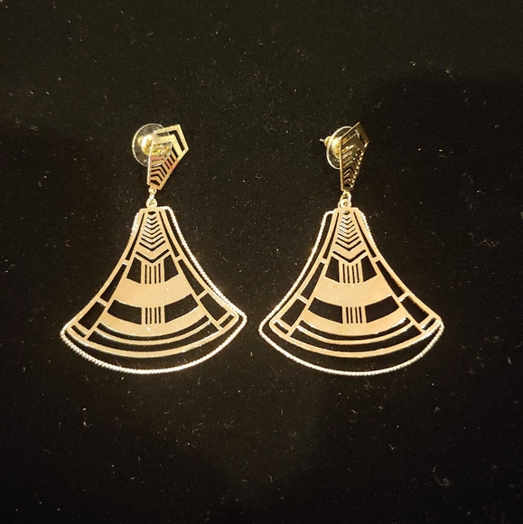 Jewelry - Gold Art Deco Style Earrings